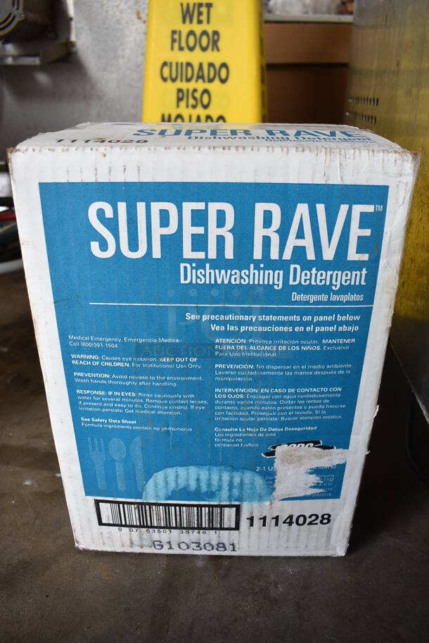 BRAND NEW IN BOX! Super Rave Dishwashing Detergent.
