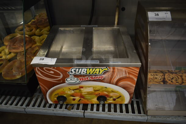 2013 Duke CSW-2-T-AM Stainless Steel Commercial Countertop 2 Well Food Warmer. 120 Volts, 1 Phase. Tested and Working!