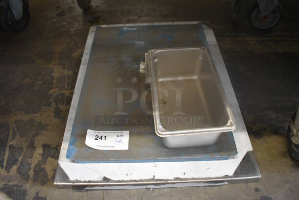 ALL ONE MONEY! Lot of Various Metal Pieces Including Drop In and Fryer Lid. 