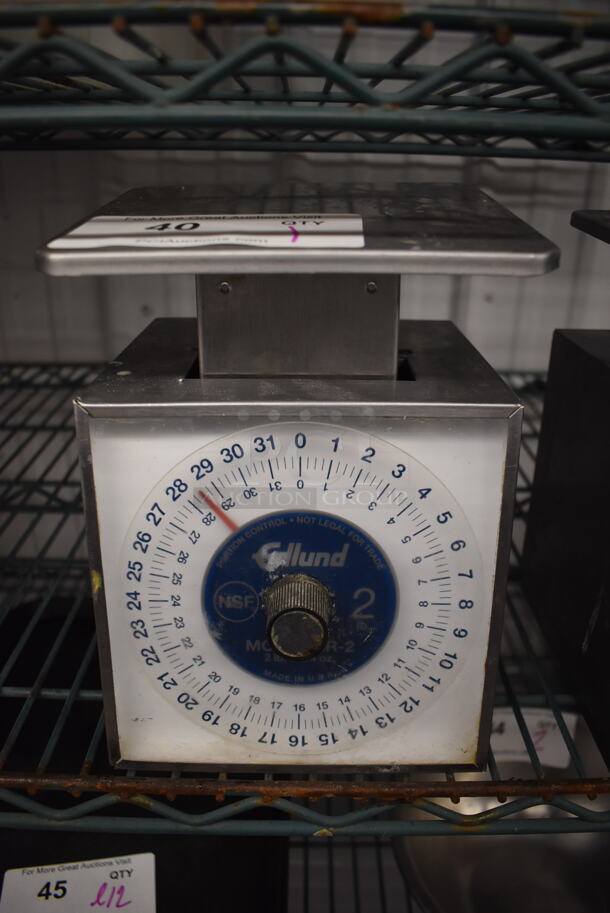 Edlund SR-2 Metal Countertop 2 Pound Capacity Food Portioning Scale. 7x7x9 - Image 1 of 4