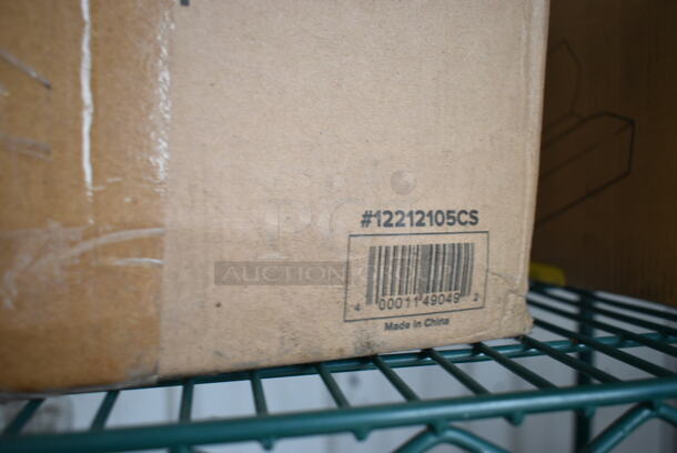 ALL ONE MONEY! Lot of 4 Tiers of Various BRAND NEW Items Including Ateco Baking Cups, 2 Box 12212105CS Choice Food Service Interfolded Pop- Up Foil, Adcraft FBR-11571 Metal Fry Baskets, 2 O-Cedar Microtwist Max Mop, Poultry Fence, Stepstool, Bell Marque Dispenser Napkins and Metal Bin. Does Not Include Shelving Unit.  - Image 4 of 12
