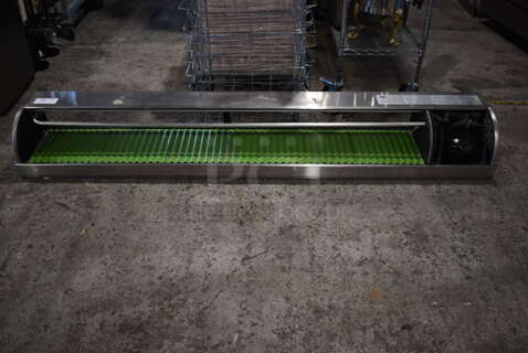 Hoshizaki HNC-210BA-R-S Stainless Steel Commercial Sushi Display Case Merchandiser. Missing Glass and Doors. 115 Volts, 1 Phase. 81.5x14x11. Tested and Working!