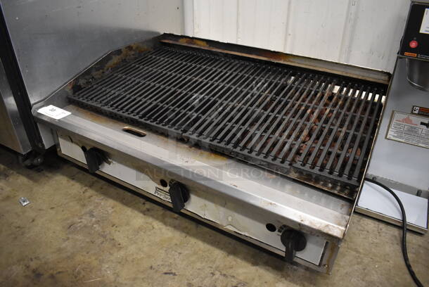 Toastmaster Pro Series Stainless Steel Commercial Countertop Natural Gas Powered Charbroiler Grill. 36x28x16 - Image 2 of 6