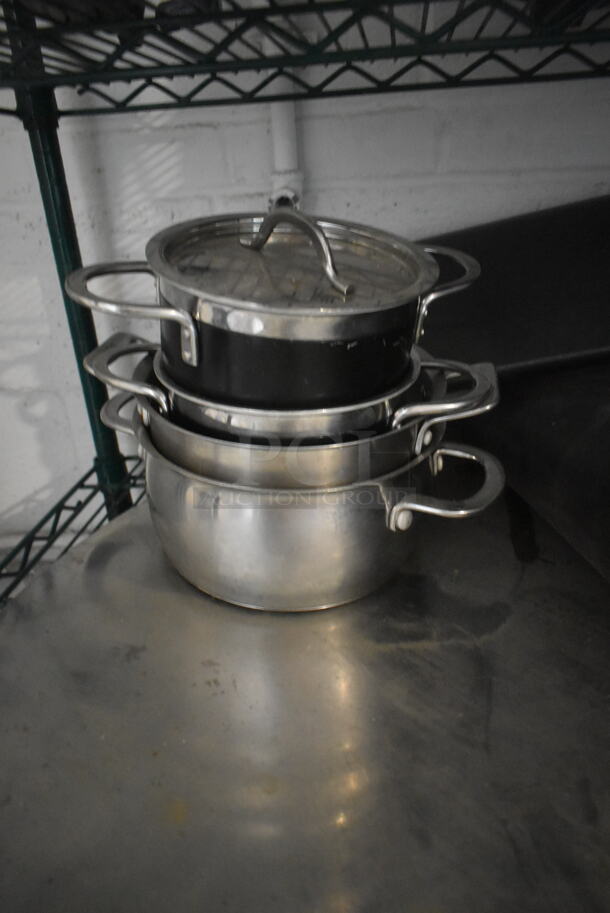 ALL ONE MONEY! Tier Lot of Various Items Including Metal Pots and Black Floor Mat - Image 2 of 5