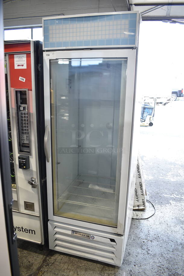Beverage Air MMF23-1-W Metal Commercial Single Door Reach In Freezer w/ Poly Coated Racks. 115 Volts, 1 Phase. Tested and Working! - Image 1 of 4