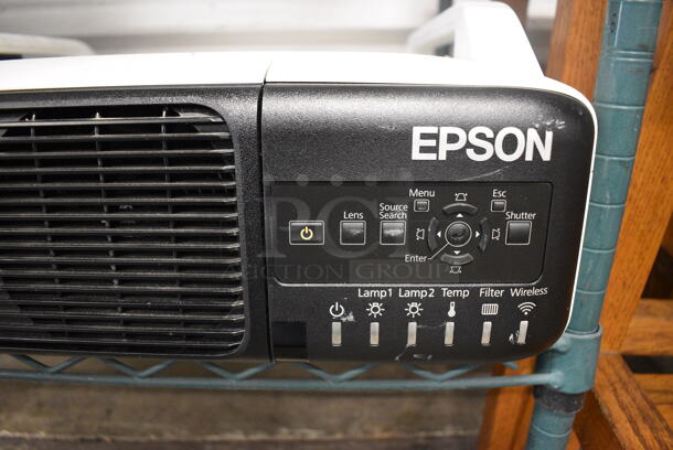 Epson Model H265A LCD Projector. 100-240 Volts, 1 Phase. 21x29x6 - Image 2 of 4