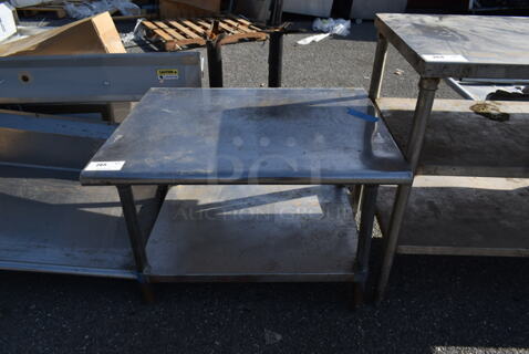 Stainless Steel Equipment Stand w/ Metal Under Shelf.