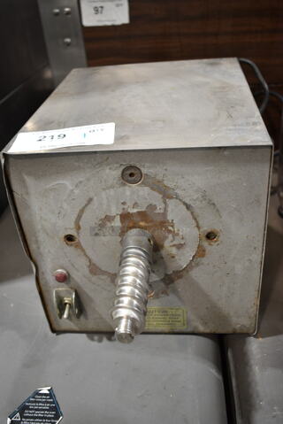 Olde Tyme PN1 Stainless Steel Commercial Countertop Nut Grinder Base. 115 Volts, 1 Phase. Tested and Powers On