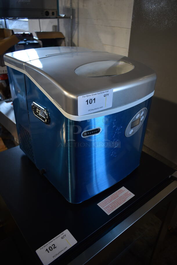 BRAND NEW SCRATCH AND DENT! Whynter IMC-490SS Portable 49lb Freestanding Stainless Steel Ice Maker. 115 Volts, 1 Phase. Tested and Working! - Image 2 of 6