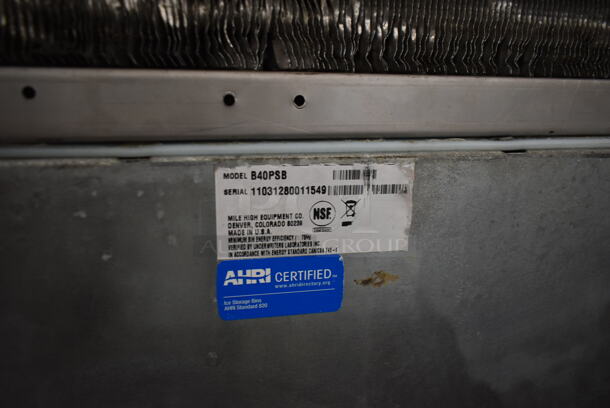 2011 Ice-O-Matic ICE0400FA4 Stainless Steel Commercial Ice Machine Head w/ Ice-O-Matic B40PSB Commercial Ice Bin on Commercial Casters. - Image 7 of 9