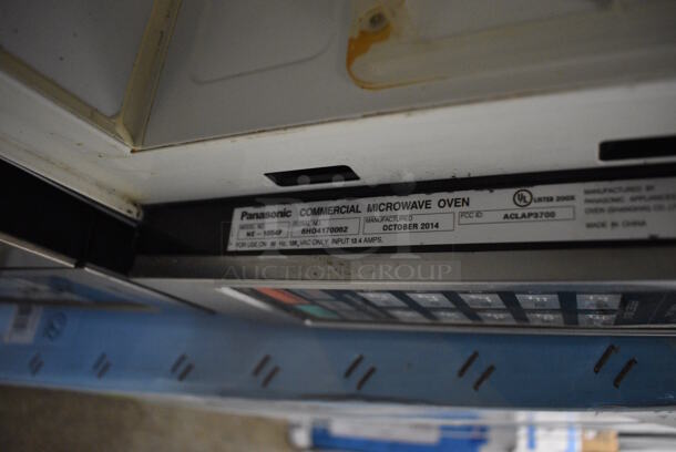 2014 Panasonic NE-1054F Metal Countertop Commercial Microwave Oven. 120 Volts, 1 Phase. 20x13x12 - Image 5 of 5