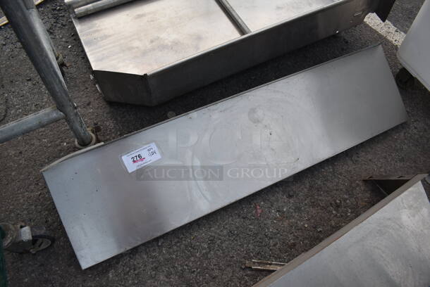 Stainless Steel Shelf w/ Wall Mount Brackets. 48x12x10 - Image 2 of 4