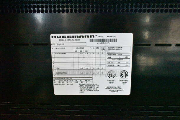 Hussmann Q3-SS-6S Metal Commercial Floor Style Horizontal Reach In Grab N Go Merchandiser. 120/208-240 Volts, 1 Phase. - Image 7 of 7