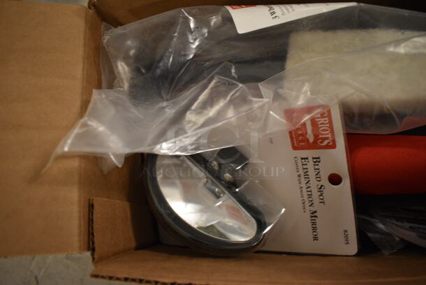 Box of Various Items Including Blind Spot Mirror, Brushes, Detailing Rod System, and 9 in 1 Screwdriver Bit Set  - Image 2 of 7