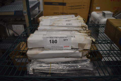 25 Boxes of 12 BRAND NEW! Winco 0006-08 Stainless Steel Toulouse Dinner Knives. 9". 25 Times Your Bid!