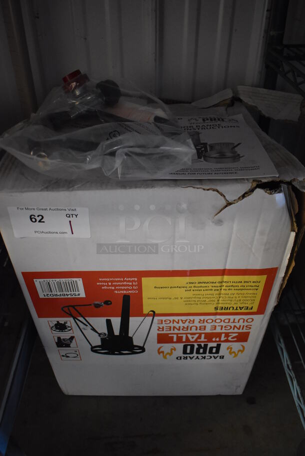 BRAND NEW SCRATCH AND DENT! Backyard Pro 554BPRD21 Metal Single Burner Stock Pot Range. 15x15x21 - Image 6 of 8