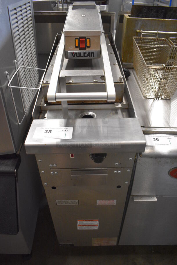 Vulcan Model EV12-12G208NDLS Stainless Steel Commercial Floor Style Electric Powered Flat Top Griddle w/ Panini Top on Commercial Casters. 208 Volts, 3/1 Phase. 15x40x47 - Image 1 of 6