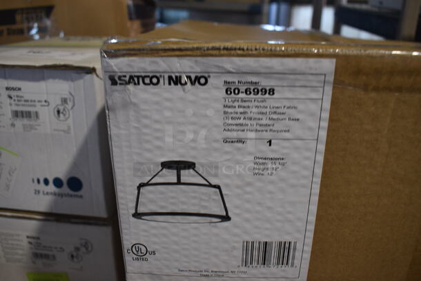 BRAND NEW SCRATCH AND DENT! Satco Nuvo 60-6998 Metal Light Fixture 
