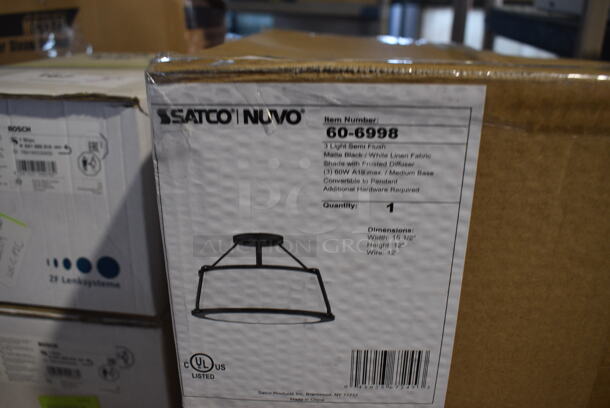 BRAND NEW SCRATCH AND DENT! Satco Nuvo 60-6998 Metal Light Fixture  - Image 1 of 3