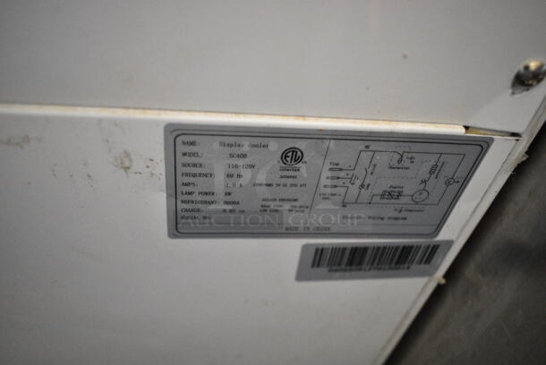 SC40B Metal Mini Cooler Merchandiser. 110-120 Volts, 1 Phase. Tested and Working! - Image 3 of 3