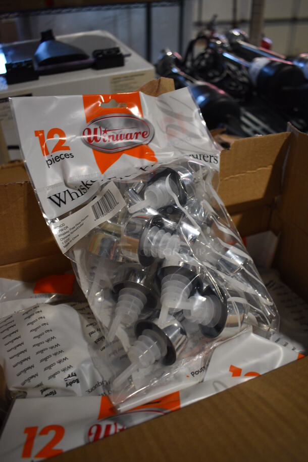 Box of BRAND NEW! Winco PPW-R Whiskey Free Flow Pourers. 48 Dozen - Image 2 of 6