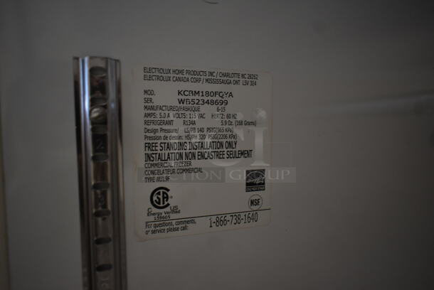 Frigidaire KCBM180FQYA Stainless Steel Single Door Reach In Freezer. 115 Volts, 1 Phase. Tested and Working! - Image 6 of 6