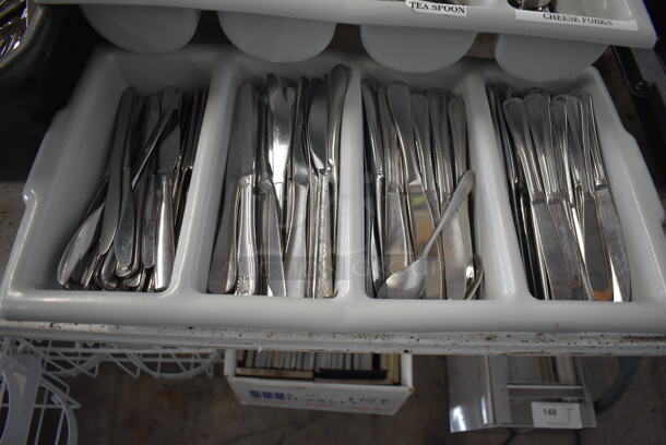 ALL ONE MONEY! Lot of 8 Various Bins of Silverware! - Image 3 of 8