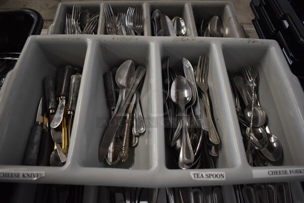 ALL ONE MONEY! Lot of 8 Various Bins of Silverware! - Image 4 of 8