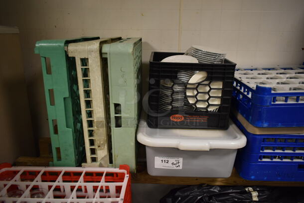 ALL ONE MONEY! Lot of Various Dish Caddies and Contents. (ice room) - Image 2 of 6