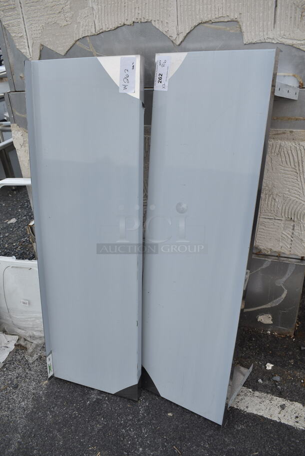2 BRAND NEW SCRATCH AND DENT! Regency 600PS1548 15" x 48" Stainless Steel Wall Mounted Pot Rack with Shelf and 18 Galvanized Hooks. 2 Times Your Bid! - Image 2 of 4