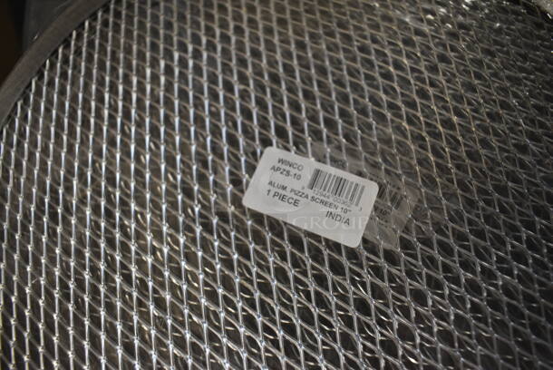 12 BRAND NEW! Winco Model APZS-10 Metal Mesh Round Pizza Pans. 10x10. 12 Times Your Bid! - Image 2 of 3