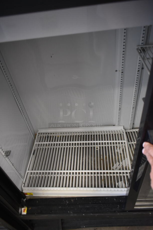 2016 True GDM-41SL-48-HC-LD Metal Commercial 2 Door Reach In Cooler Merchandiser w/ Poly Coated Racks. 115 Volts, 1 Phase. Tested and Working!
 - Image 3 of 4