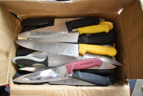 50 SHARPENED Stainless Steel Knives Including Chef Knives. 50 Times Your Bid! 