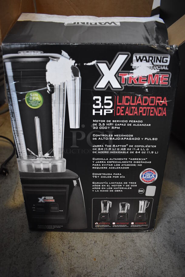 BRAND NEW IN BOX! Waring MX1000XT41 Metal Commercial Countertop Blender Base w/ Pitcher. 120 Volts, 1 Phase. 10x10x20. Tested and Working! - Image 6 of 6