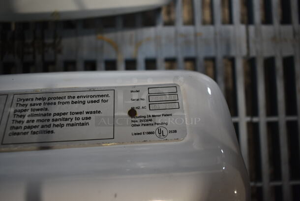 World Dryer A54 Metal Wall Mount Hand Dryer. 230 Volts. - Image 6 of 7