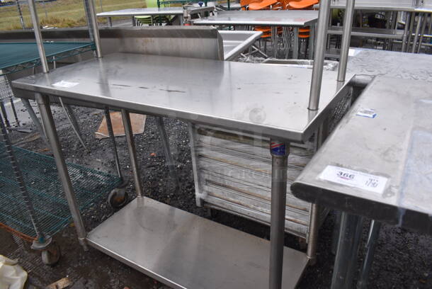 Stainless Steel Table w/ 2 Tier Over Shelf and Under Shelf. 48x23x69 - Image 3 of 3