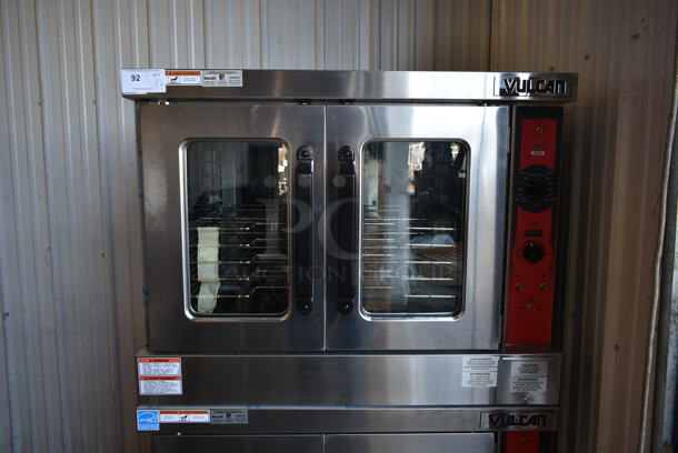 2 BRAND NEW SCRATCH AND DENT! Vulcan VC5ED ENERGY STAR Stainless Steel Commercial Electric Powered Full Size Convection Oven w/ View Through Doors, Metal Oven Racks and Thermostatic Controls. 208 Volts, 1/3 Phase. 2 Times Your Bid! - Image 2 of 9