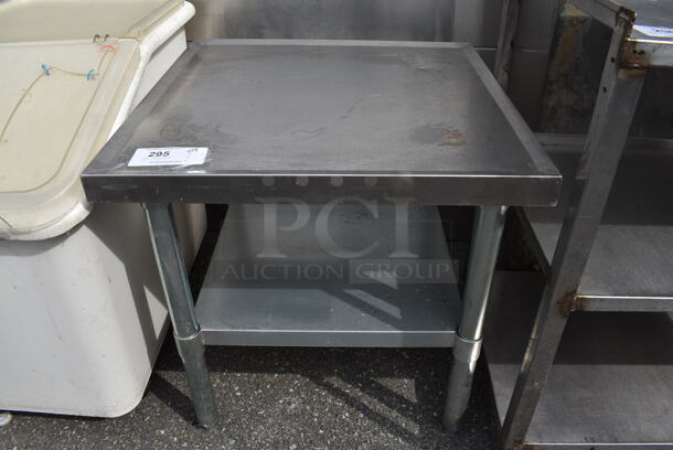 Stainless Steel Commercial Equipment Stand w/ Metal Under Shelf. 24x24x24.5