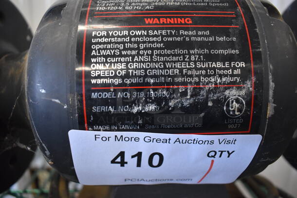 Sears Craftsman Metal 6" Bench Grinder. 15x10x16 - Image 4 of 7