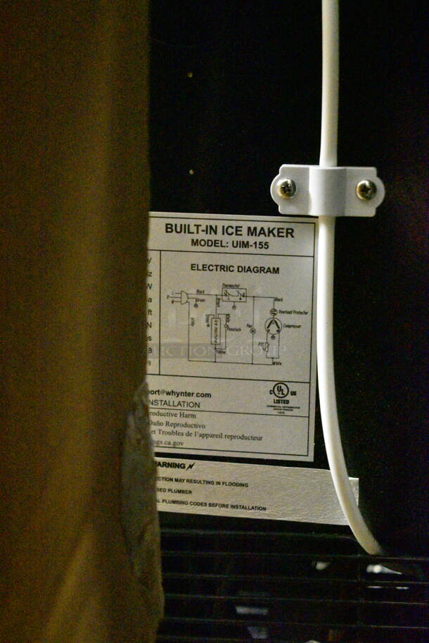 BRAND NEW SCRATCH AND DENT! Whynter UIM-155 15" Built In Ice Maker Machine Stainless Steel 12lb. 115 Volts, 1 Phase. Tested and Working! - Image 6 of 6