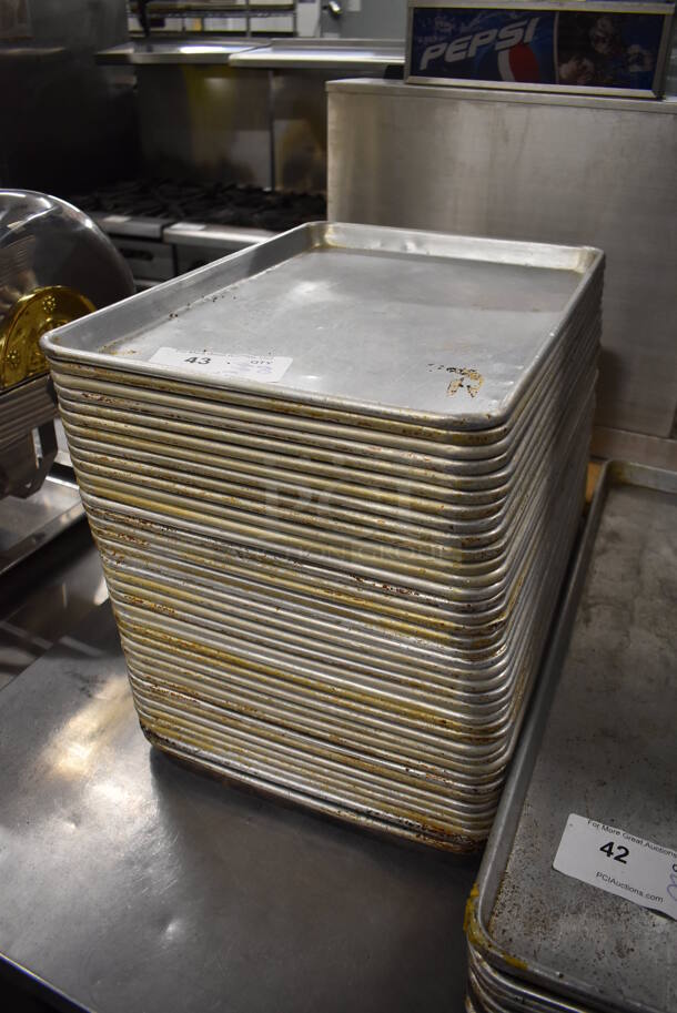 38 Metal Full Size Baking Pans. 13x18x1. 38 Times Your Bid! - Image 4 of 4