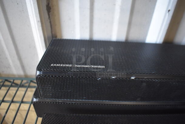 11 Various Sound Bars; 4 Samsung HW-Q6CRV, Samsung HW-MM55/ZA, Samsung HW-T50M, 3651HDX, Samsung HW-R60MV, Samsung HW-T45C, 3651ED0X, Sony HT-X8500. Includes 36x3x2. 11 Times Your Bid! - Image 4 of 12