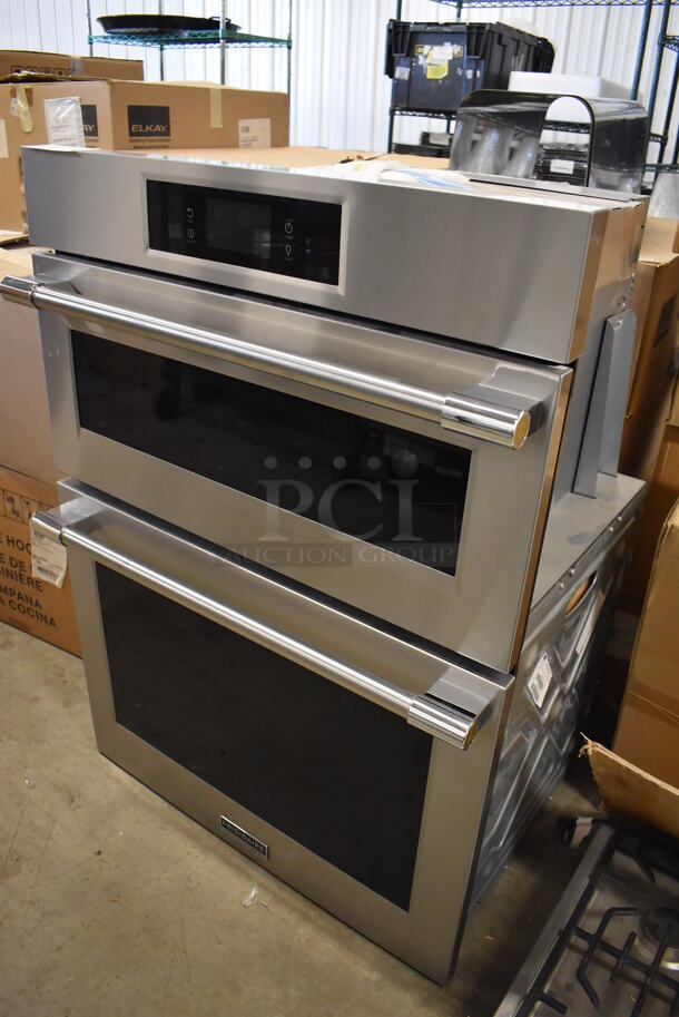 BRAND NEW SCRATCH AND DENT! Frigidaire Electrolux PCWM3080AF Stainless Steel Electric Powered Double Stack Convection Oven w/ View Through Doors. 120-240 vOLTS. 30x28X41.5 - Image 3 of 11