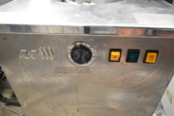 Musso 7 Stainless Steel Commercial Floor Style Ice Cream Maker on Commercial Casters. 115 Volts, 1 Phase.  - Image 4 of 6