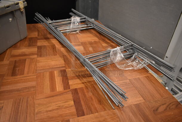 ALL ONE MONEY! Lot of Metal Frames and Metal Pieces In Gray Poly Bin - Image 6 of 8