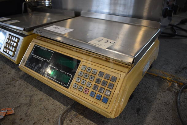 CAS Metal Commercial Countertop Food Portioning Scale. 15x15x7. Tested and Working! - Image 3 of 3