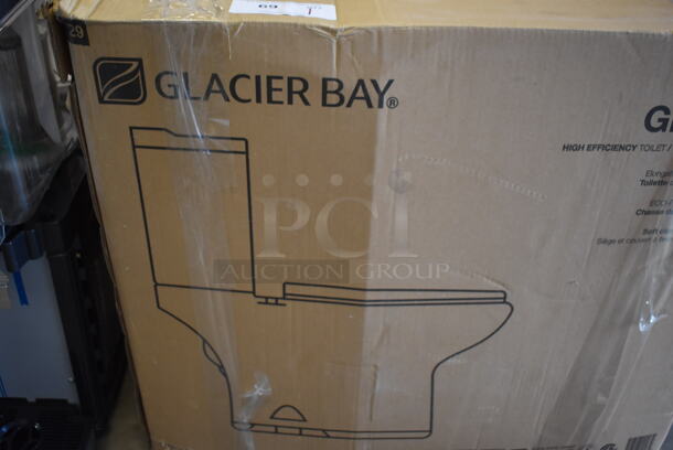 BRAND NEW SCRATCH AND DENT! Glacier Bay GBTO103 Elongated Two Piece Toilet - Image 4 of 5