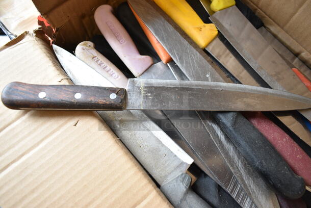 50 SHARPENED Stainless Steel Knives Including Chef Knives. 50 Times Your Bid!  - Image 8 of 8