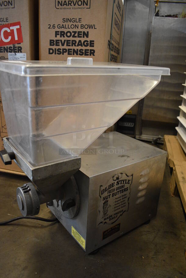 Olde Tyme Model PN1 Stainless Steel Commercial Countertop Nut Grinder. 115 Volts, 1 Phase. 11x21x21. Tested and Working! - Image 2 of 6