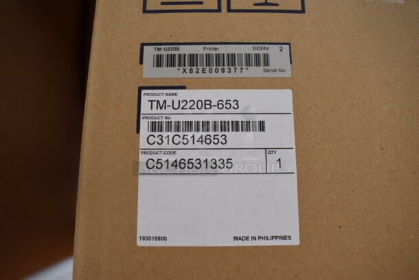 4 BRAND NEW IN BOX! Epson M188B Receipt Printer. 6x10x6. 4 Times Your Bid! - Image 6 of 7
